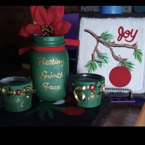 Grinch jar set